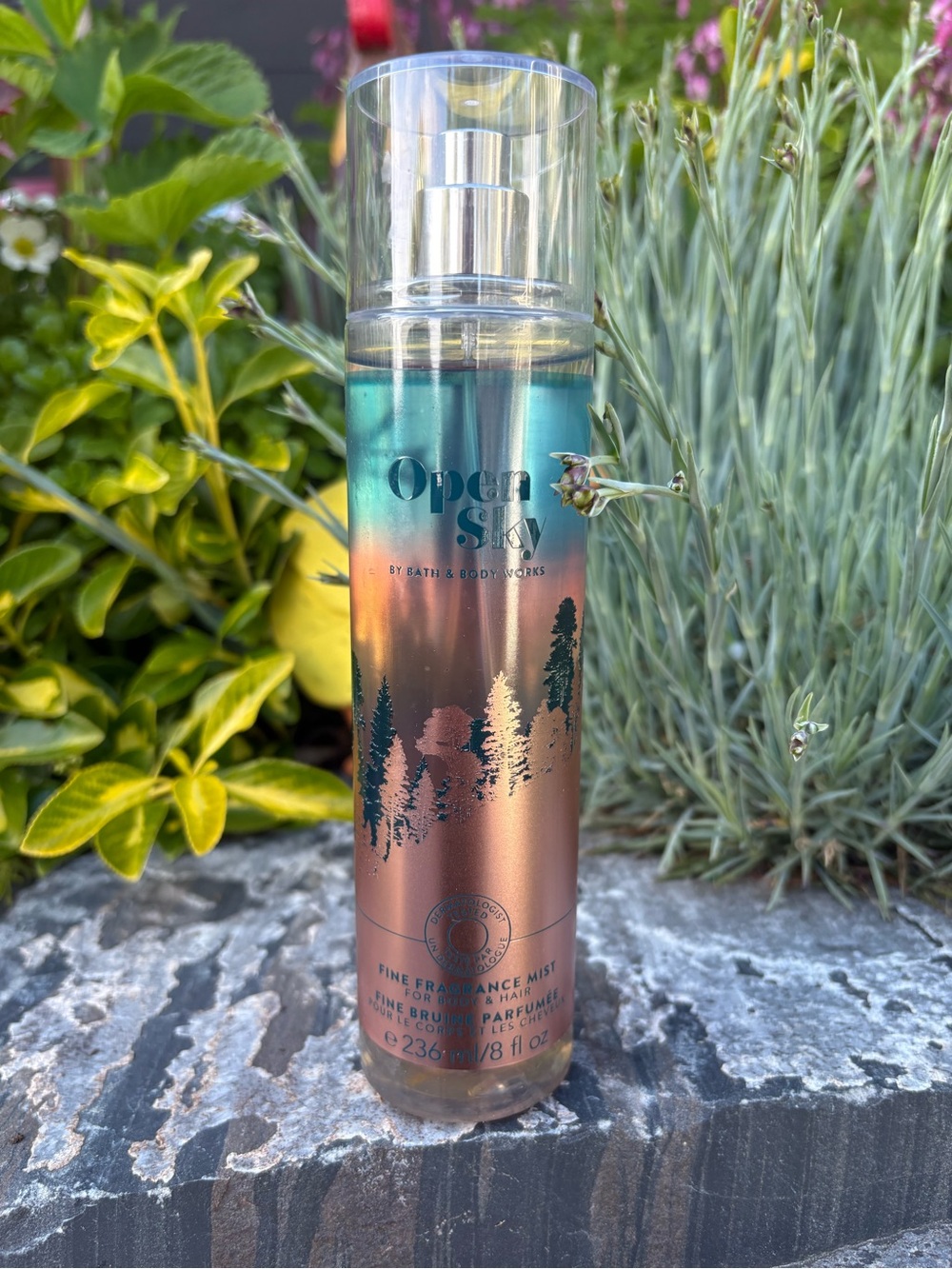 Bath & Body Works Open Sky Fine Fragrance Mist — Blue & Bronze